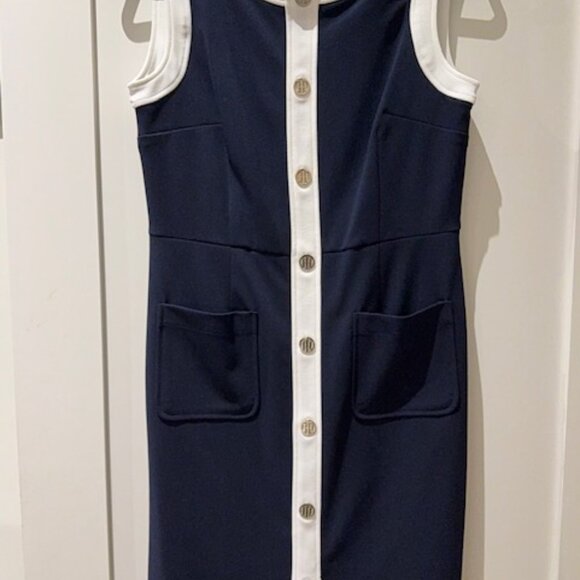 Tommy Hilfiger Mini Houndstooth Knit Dress - Picture 1 of 4